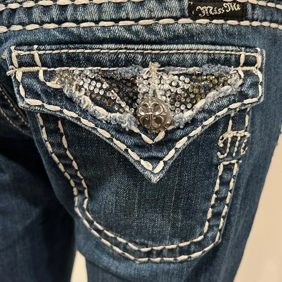 Miss Me Bootcut Jeans JE5124BL Size 28