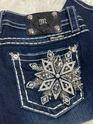 Miss Me Mid Rise Boot jeans mp7096b sz 28