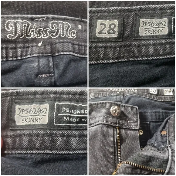 Miss Me Sz 28 JP562952 Skinny Black