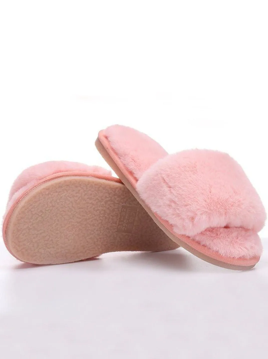 Mommy & Me Fuzzy Bedroom Slippers By Liv and Mia