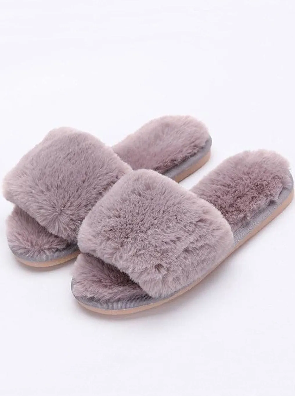 Mommy & Me Fuzzy Bedroom Slippers By Liv and Mia