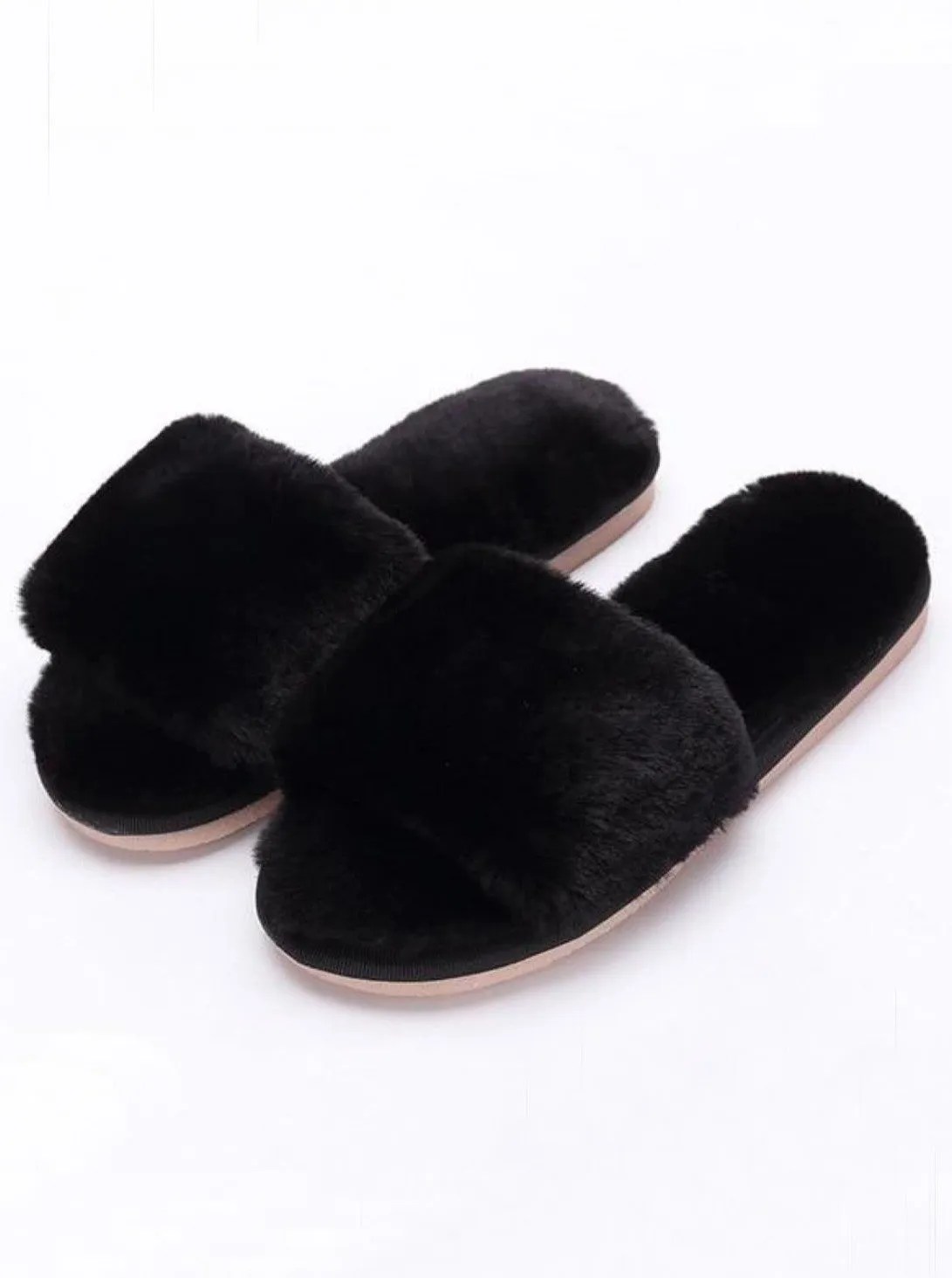 Mommy & Me Fuzzy Bedroom Slippers By Liv and Mia