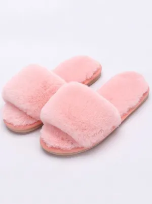 Mommy & Me Fuzzy Bedroom Slippers By Liv and Mia