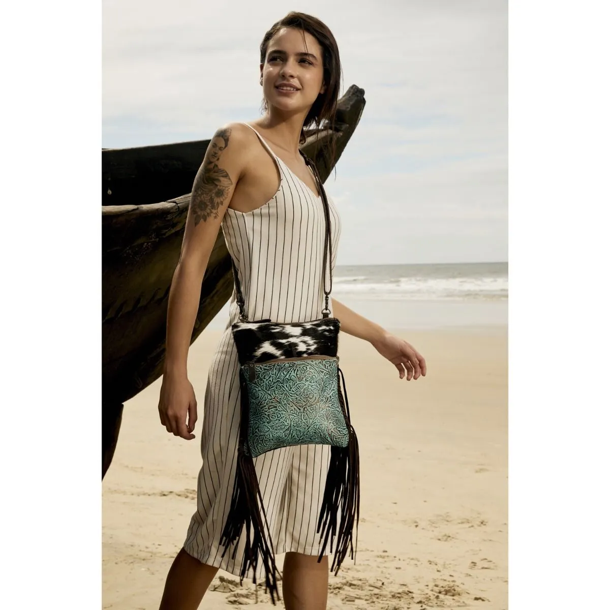 Myra Bag Flaneur Canvas & Hairon Bag