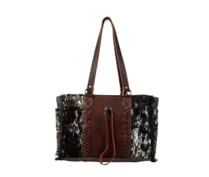 Myra Bag Rosalinda Cross Stitched Canvas & Hairon Bag