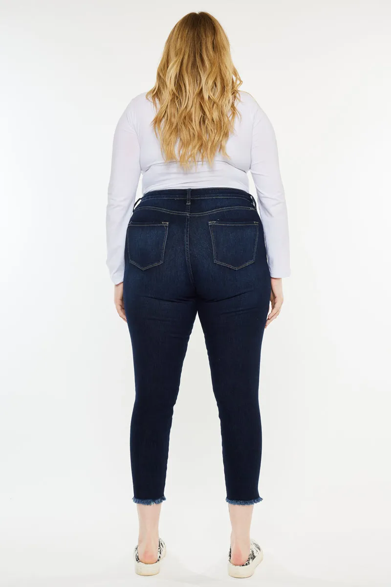Naira Ultra High Rise Ankle Skinny Jeans (Plus Size)