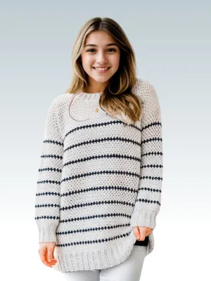 Nautical Stripe Crewneck Sweater