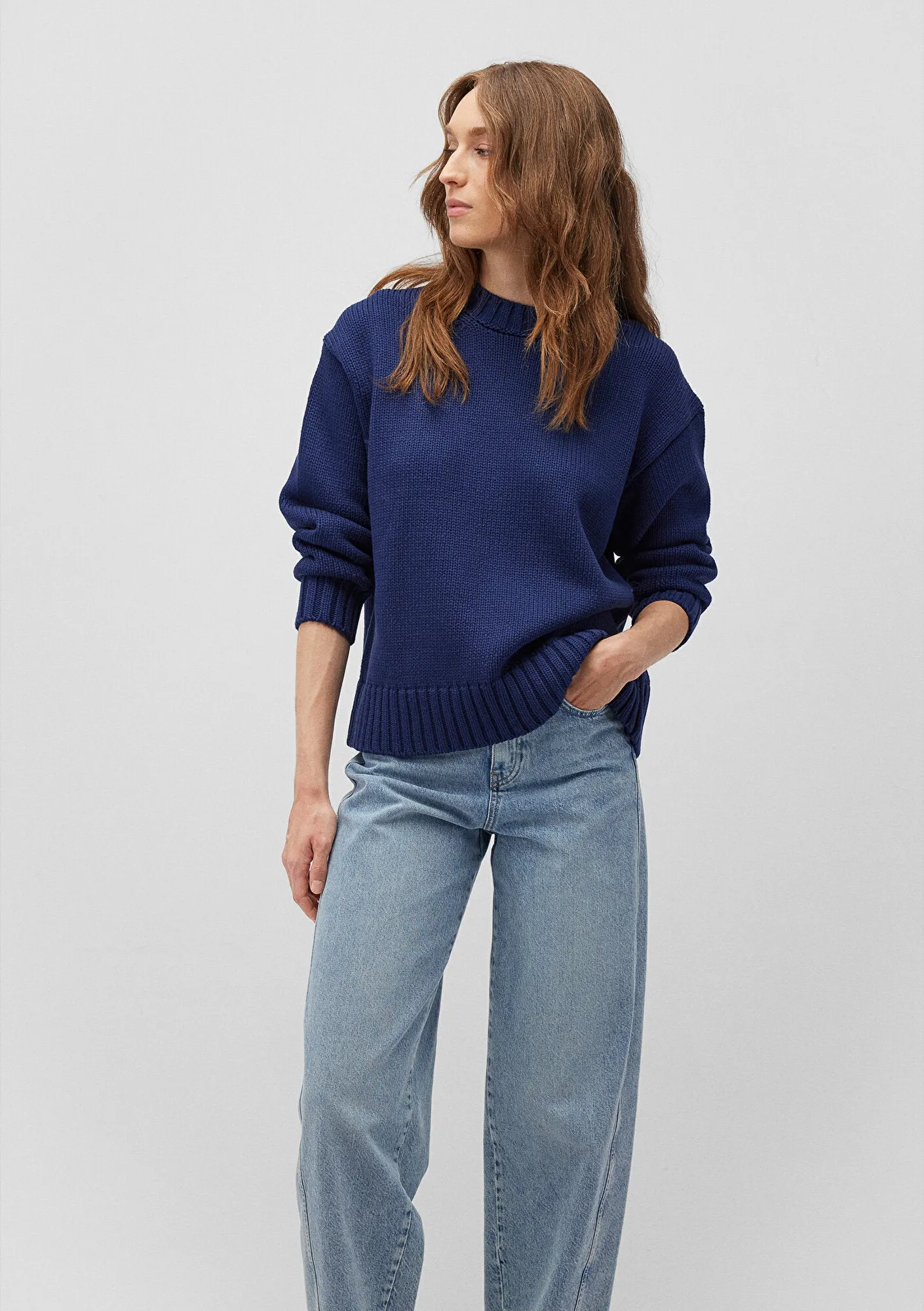 Navy Crewneck Sweater