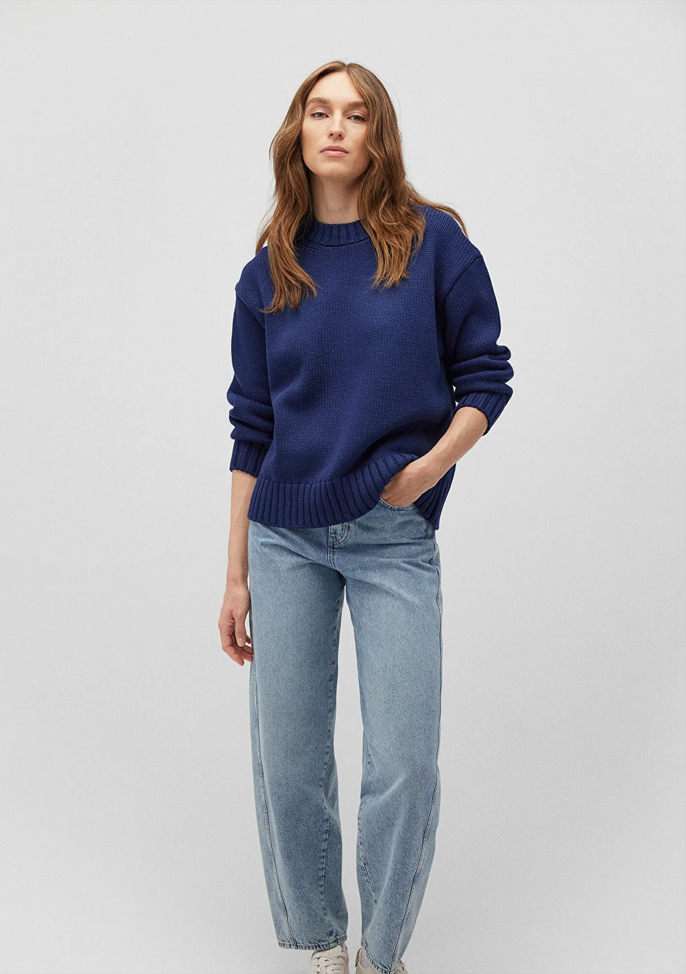 Navy Crewneck Sweater