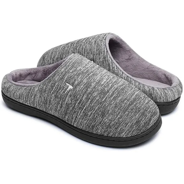 New Mens Comfort Memory Foam Slippers Warm Indoor Outdoor House Shoes, Sz 13-14