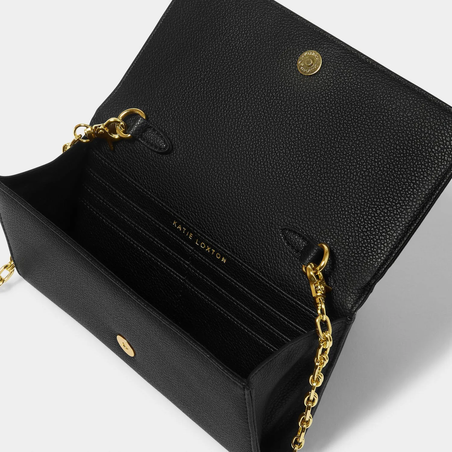 NEW SEASON - Katie Loxton -  Rubi Chain Crossbody Purse - Black