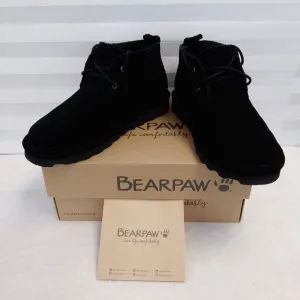 NIB - BEARPAW Women's Black Skye Chukka Boots - Size 10