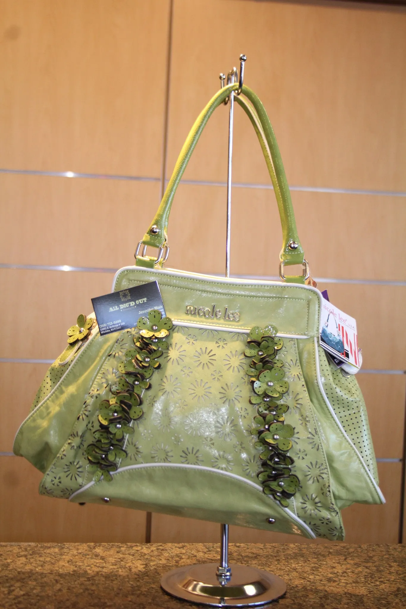 Nicole Lee USA | Floral Purse Green