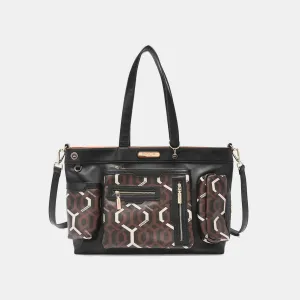 Nicole Lee USA Geometric Pattern Handbag