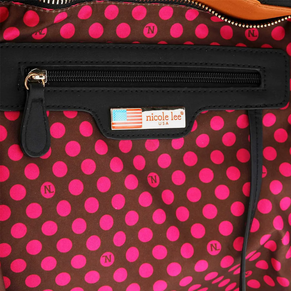 Nicole Lee USA Geometric Pattern Handbag