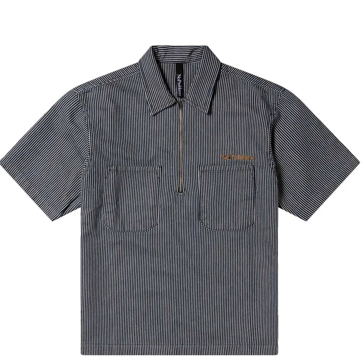 No Problemo Mini Problemo SS Work Shirt Denim Blue