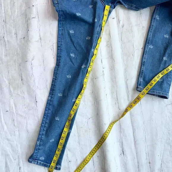 NWOT Women’s Size 6R Boden Denim Skinny Jeans With Imprint