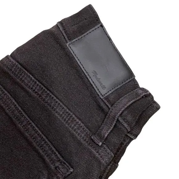 NWT Madewell 10&quot; High Rise Skinny Black Jeans with Magic Pockets Women's 23P