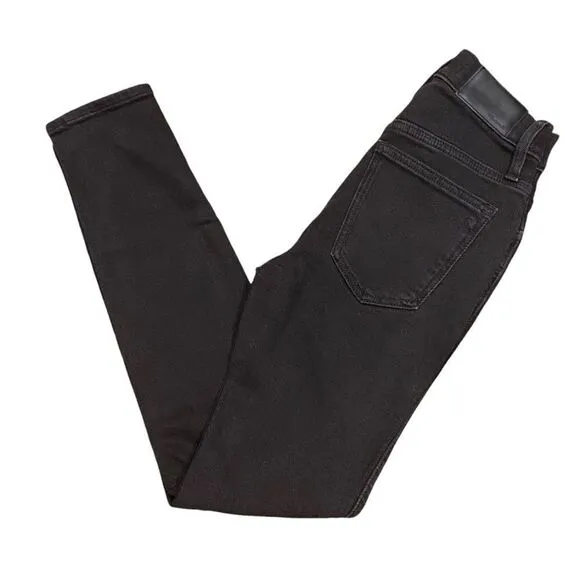 NWT Madewell 10&quot; High Rise Skinny Black Jeans with Magic Pockets Women's 23P
