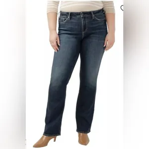 NWT SILVER jeans size 24W Suzi Curvy Fit Midrise Bootcut Blue Jeans 💙💙