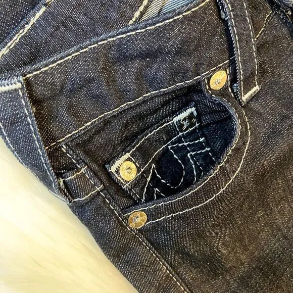 NWT True Religion Diamond Frost Dark Wash RZD Infant Bootcut Jeans