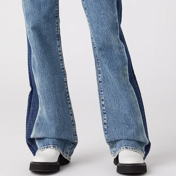 NWT Wrangler Gravity TwoTone Acid Wash Westward 626 High Rise Bootcut Jean 31x32