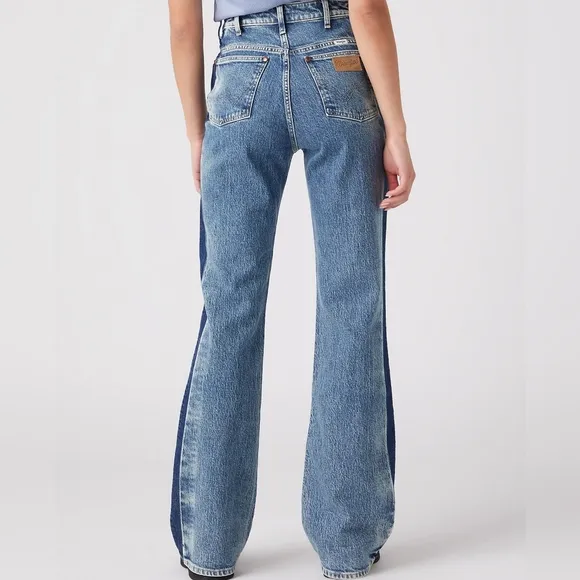 NWT Wrangler Gravity TwoTone Acid Wash Westward 626 High Rise Bootcut Jean 31x32