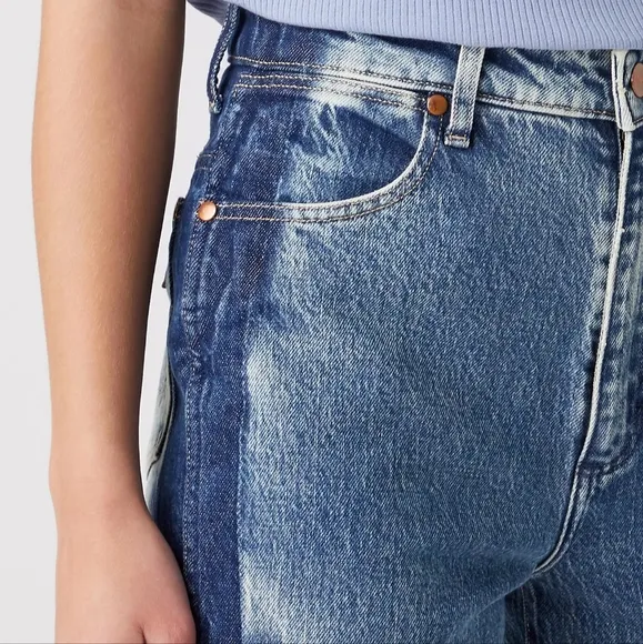 NWT Wrangler Gravity TwoTone Acid Wash Westward 626 High Rise Bootcut Jean 31x32