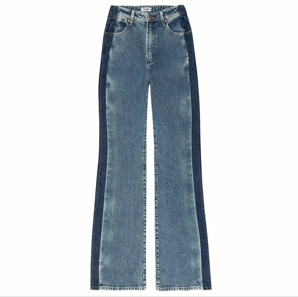 NWT Wrangler Gravity TwoTone Acid Wash Westward 626 High Rise Bootcut Jean 31x32