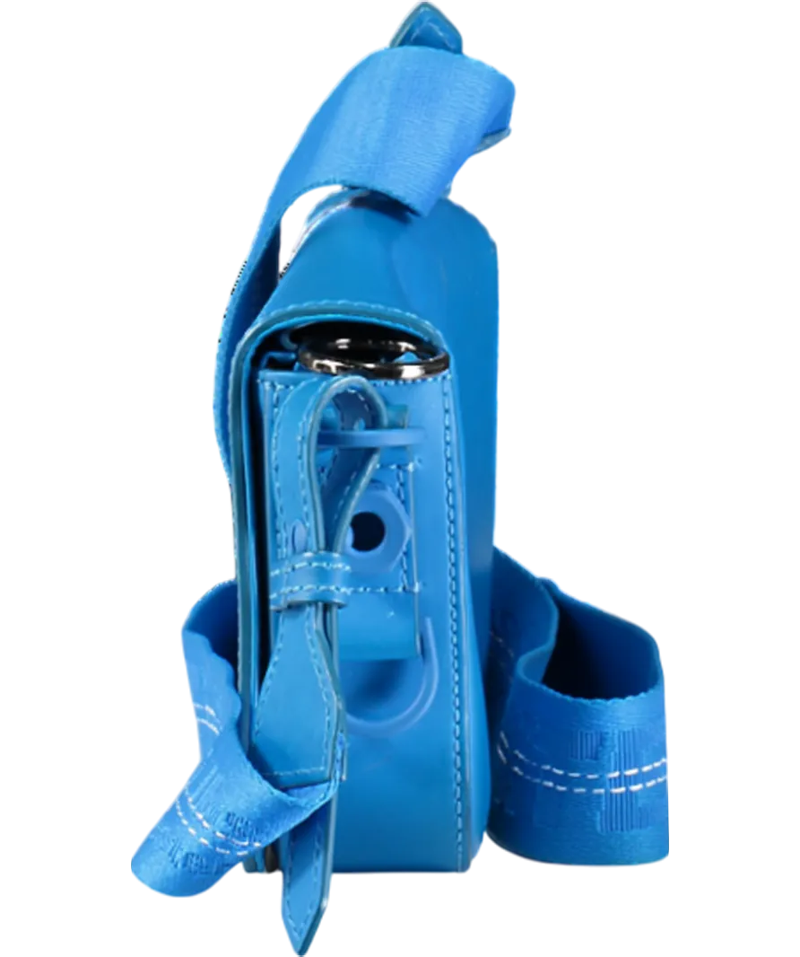 Off-White Blue Binder Clip Bag