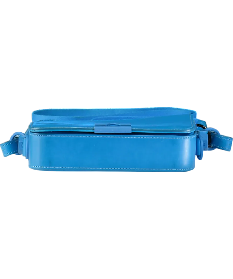 Off-White Blue Binder Clip Bag