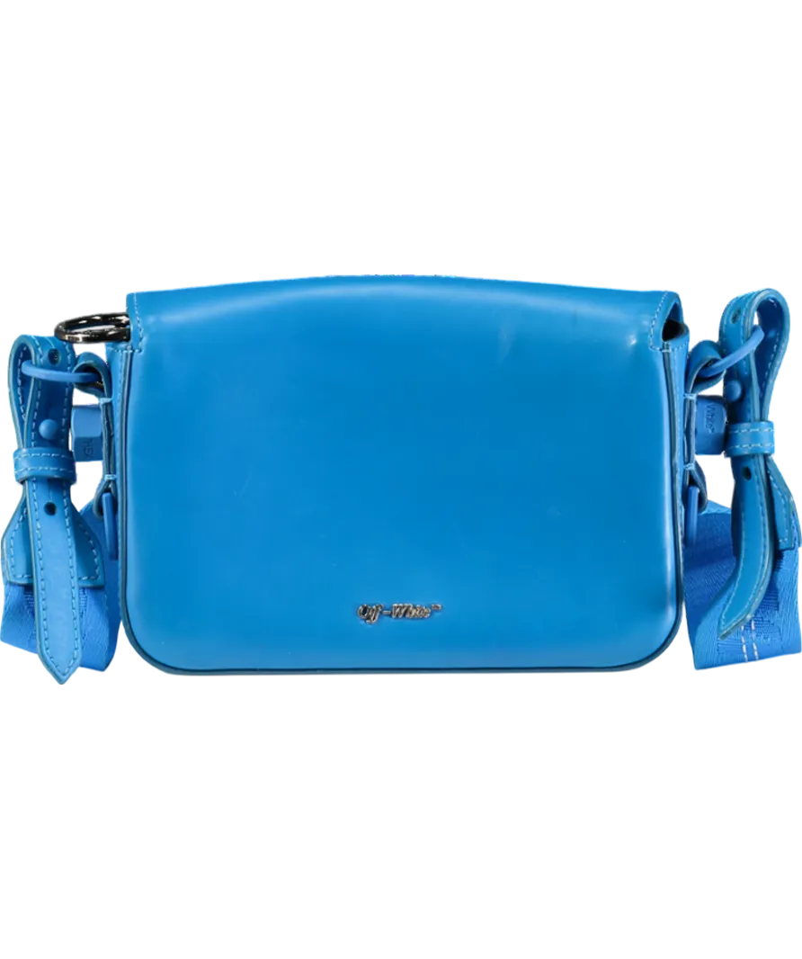 Off-White Blue Binder Clip Bag