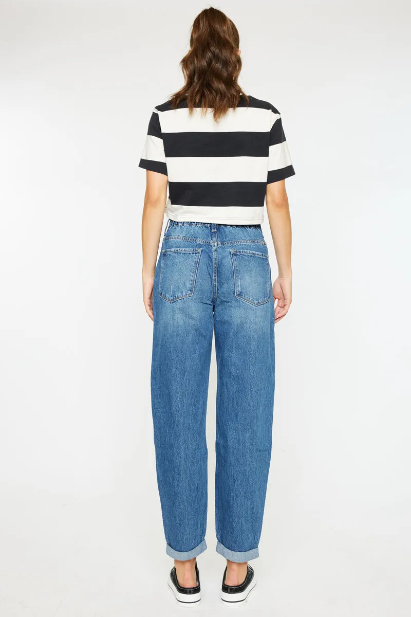 Olivia Ultra High Rise Paperbag Boyfriend Jeans