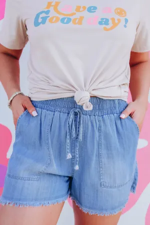 On the Pier Chambray Shorts