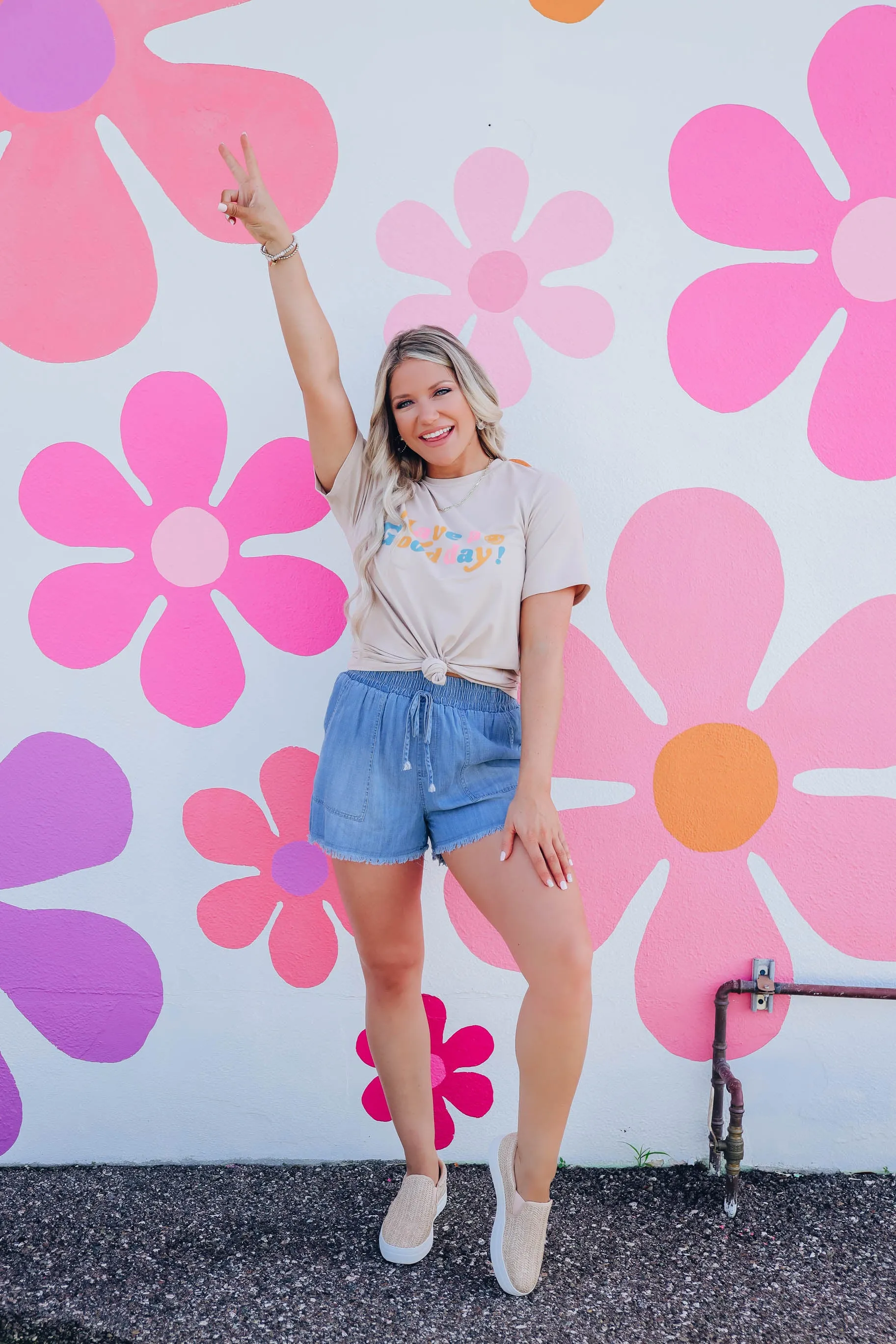 On the Pier Chambray Shorts