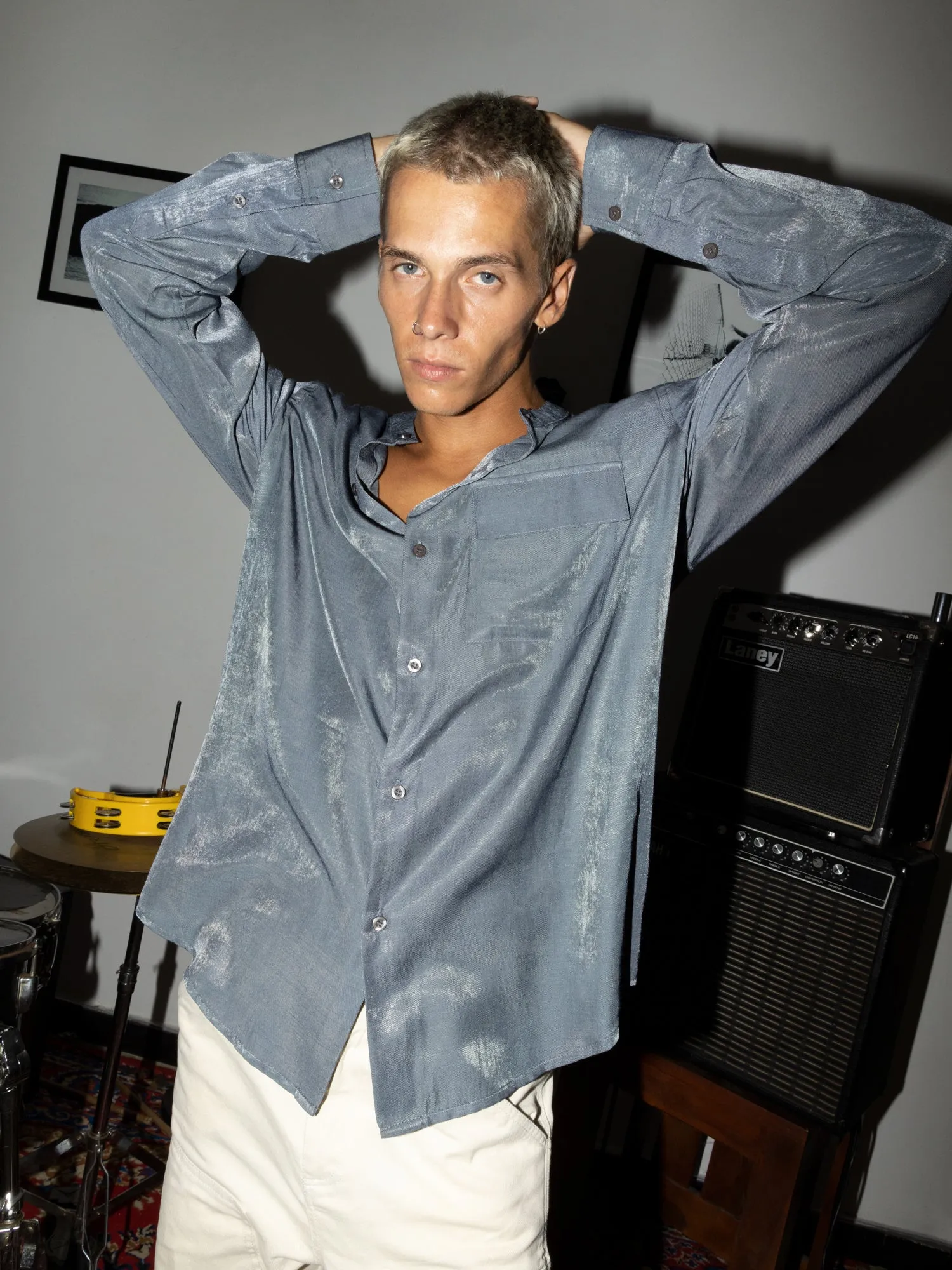 One chest pocket Rayon shirt