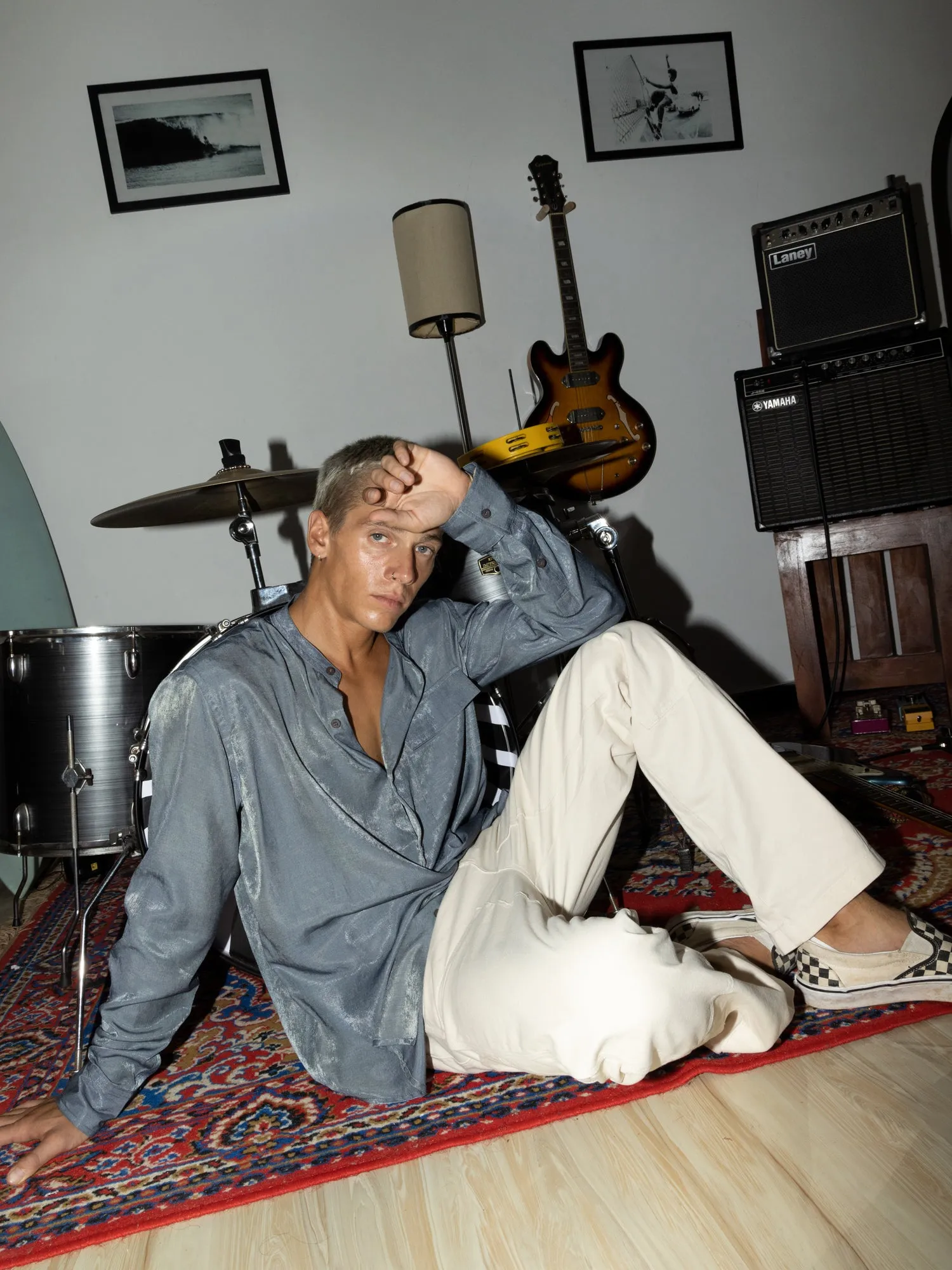 One chest pocket Rayon shirt