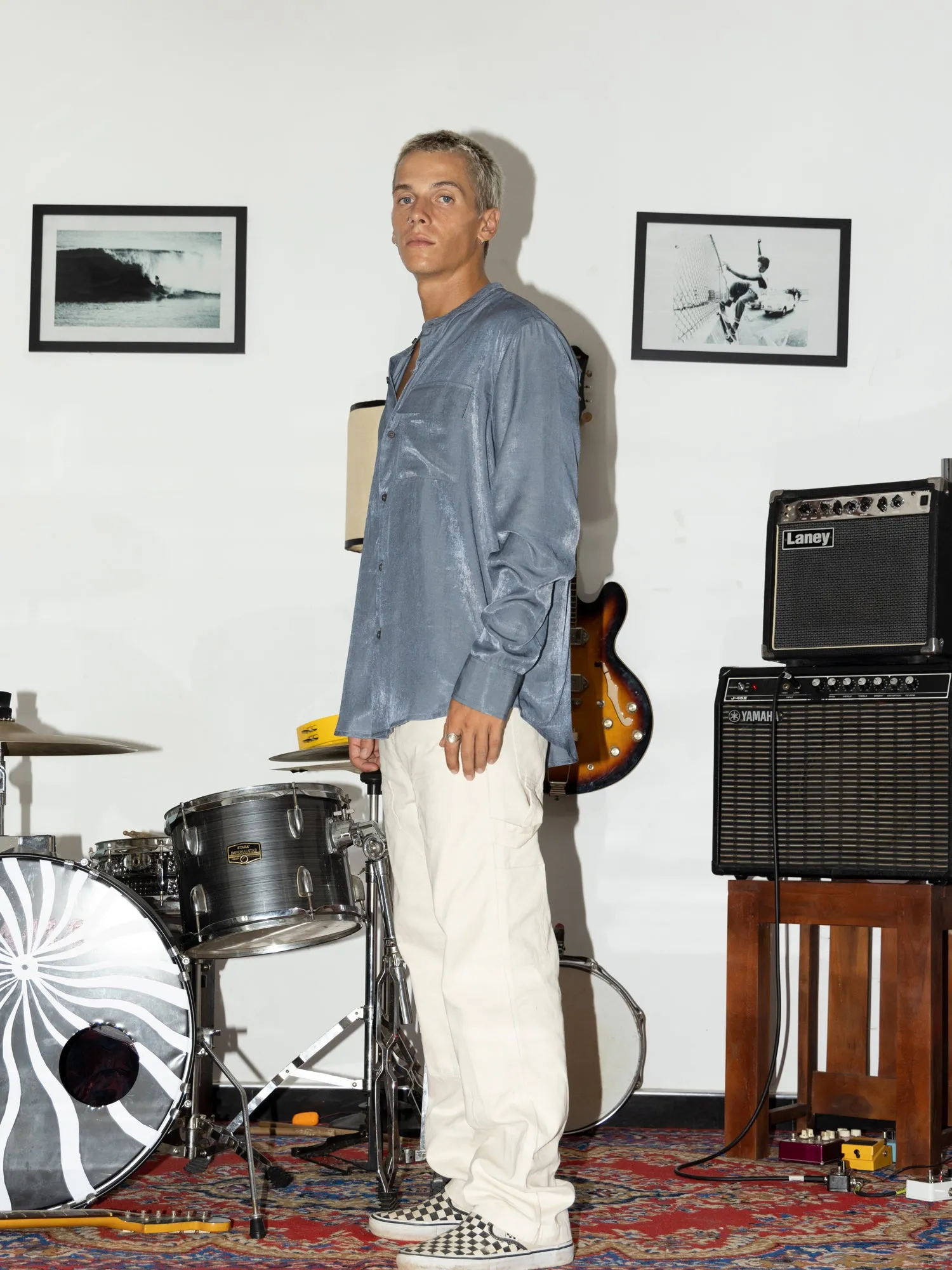One chest pocket Rayon shirt