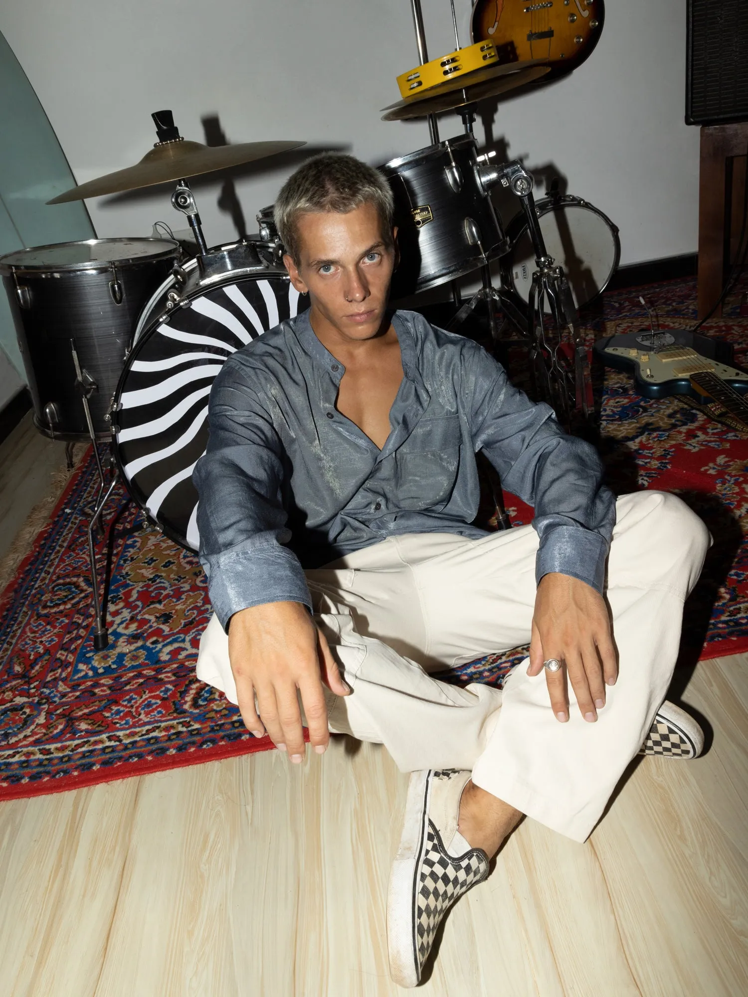 One chest pocket Rayon shirt