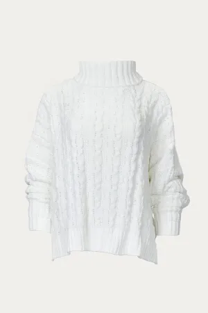 OVERSIZED KNIT TURTLENECK SWEATER