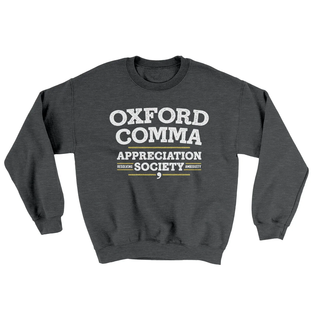 Oxford Comma Appreciation Society Ugly Sweater
