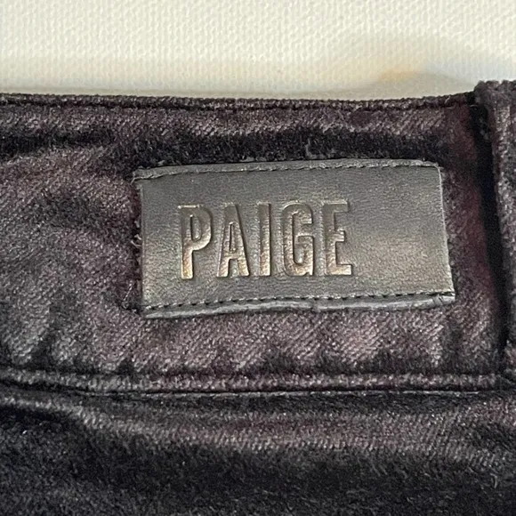 Paige Hoxton Ultra Skinny Jeans Black Color Size 23