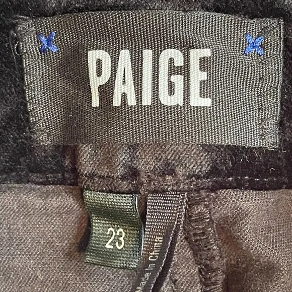 Paige Hoxton Ultra Skinny Jeans Black Color Size 23