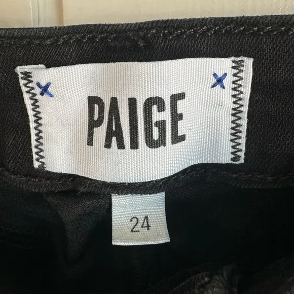 PAIGE Verdugo Ultra Skinny Black Jeans