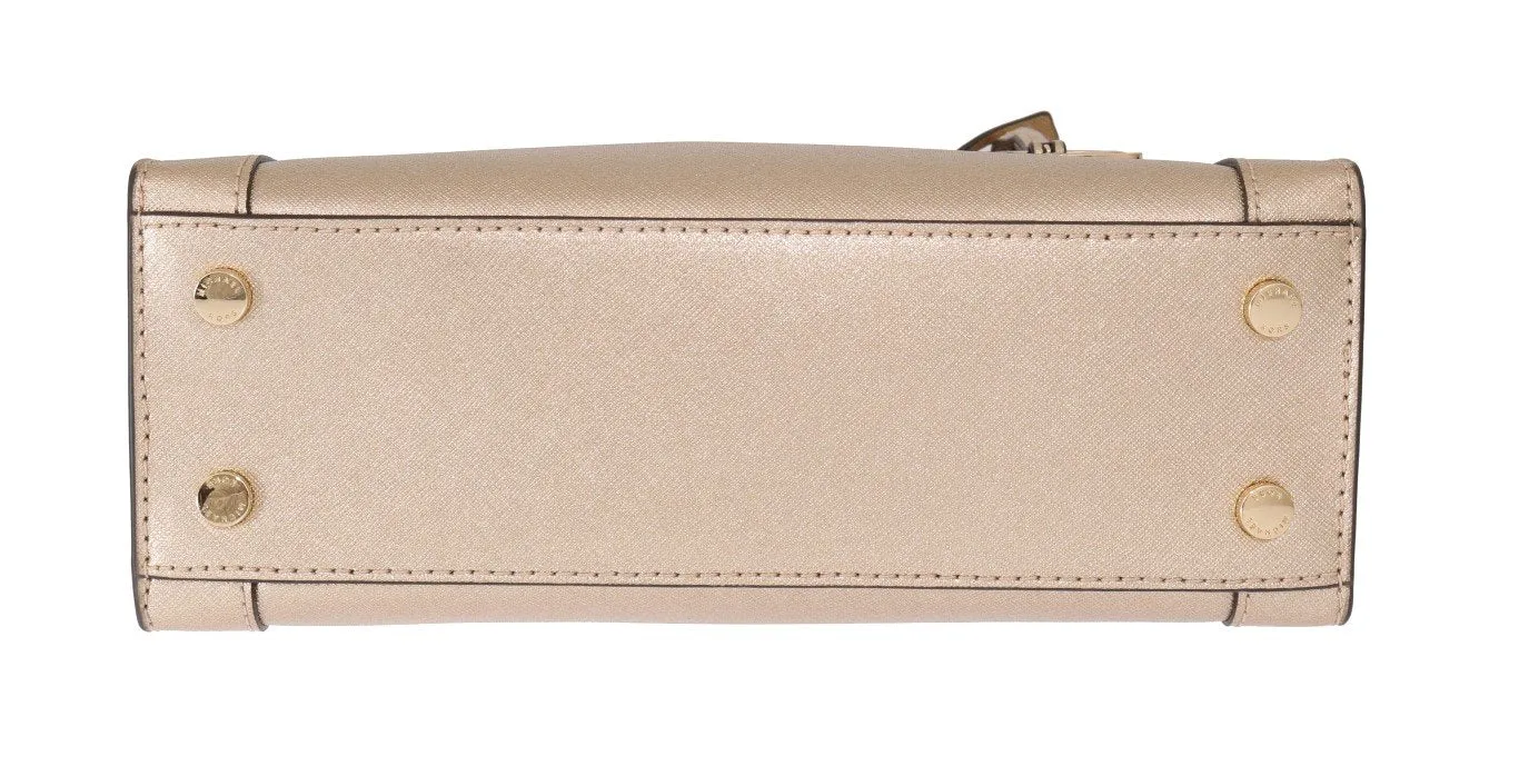 Pale Gold DILLON Leather Satchel Bag
