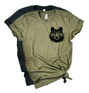 Papa Bear Pocket Shirt | Mens Shirt | Dad Shirt | Husband Shirt
