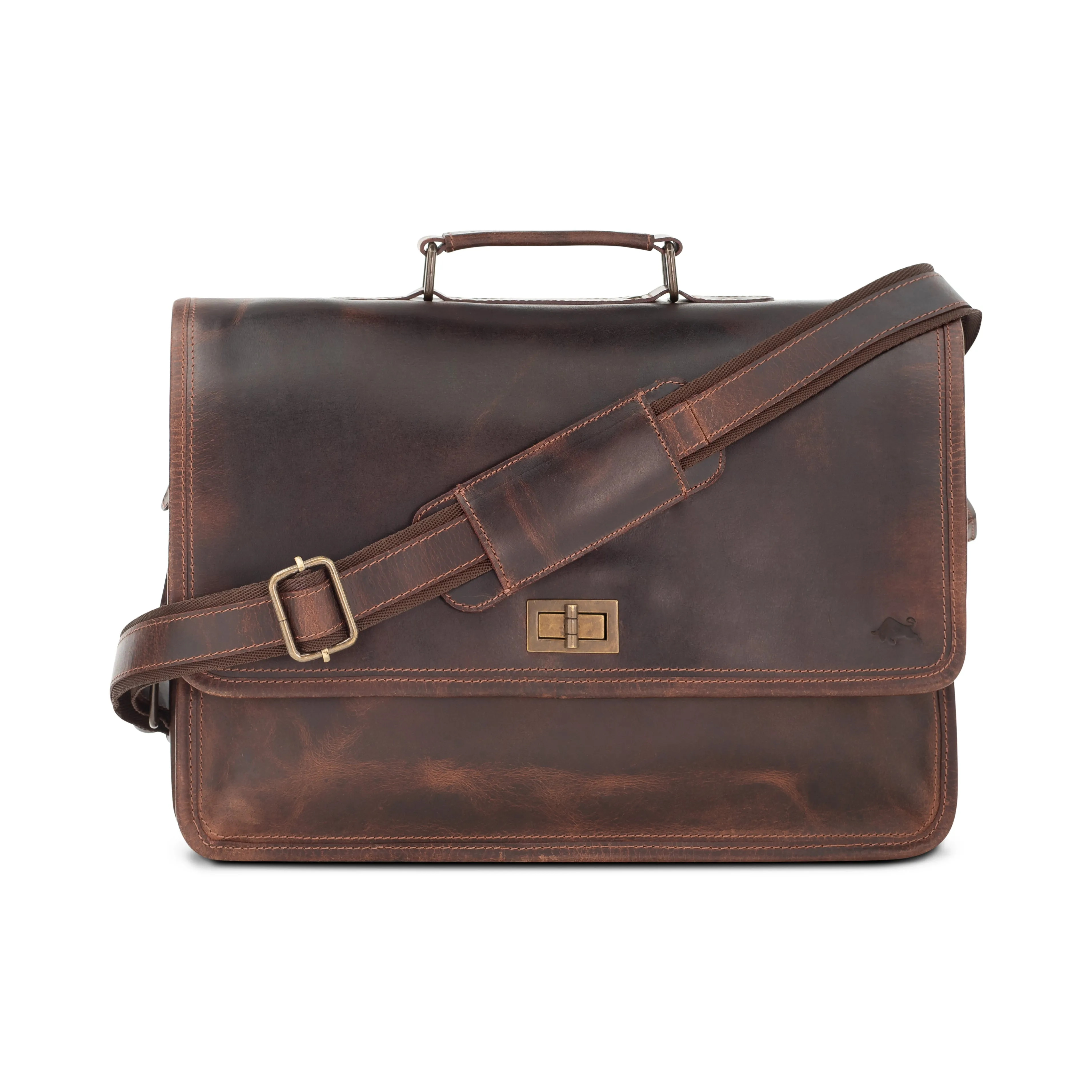 Parker Leather Messenger Bag for Men