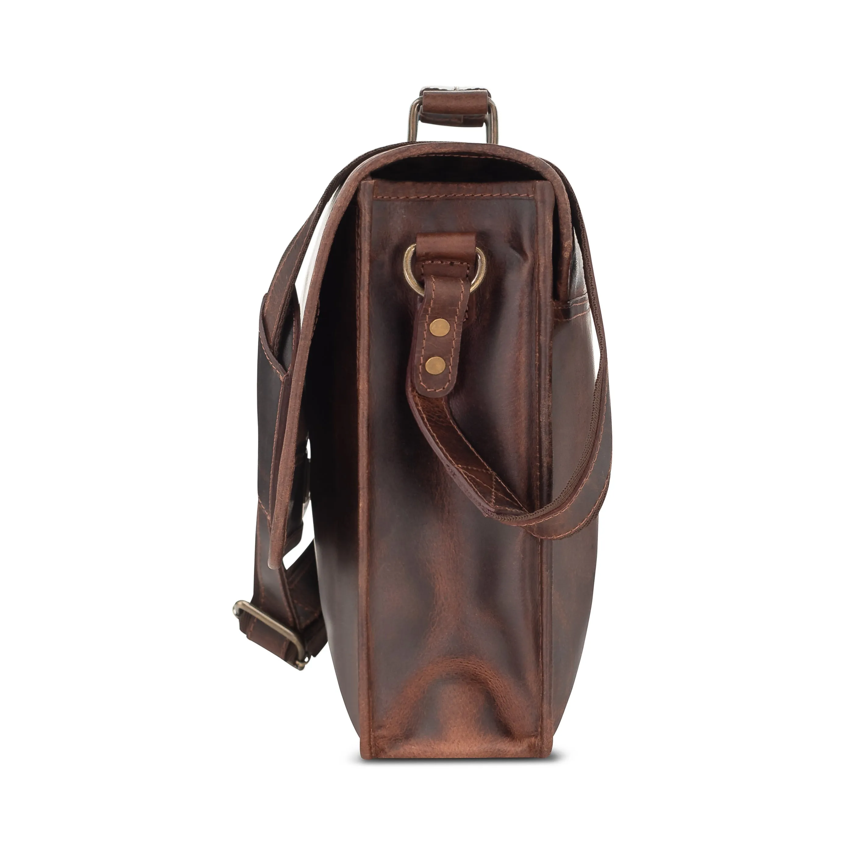 Parker Leather Messenger Bag for Men