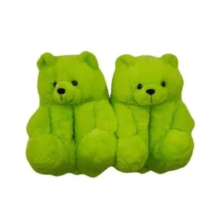 Parrot Green Home Slippers – Cozy and Plush for Indoor Wear