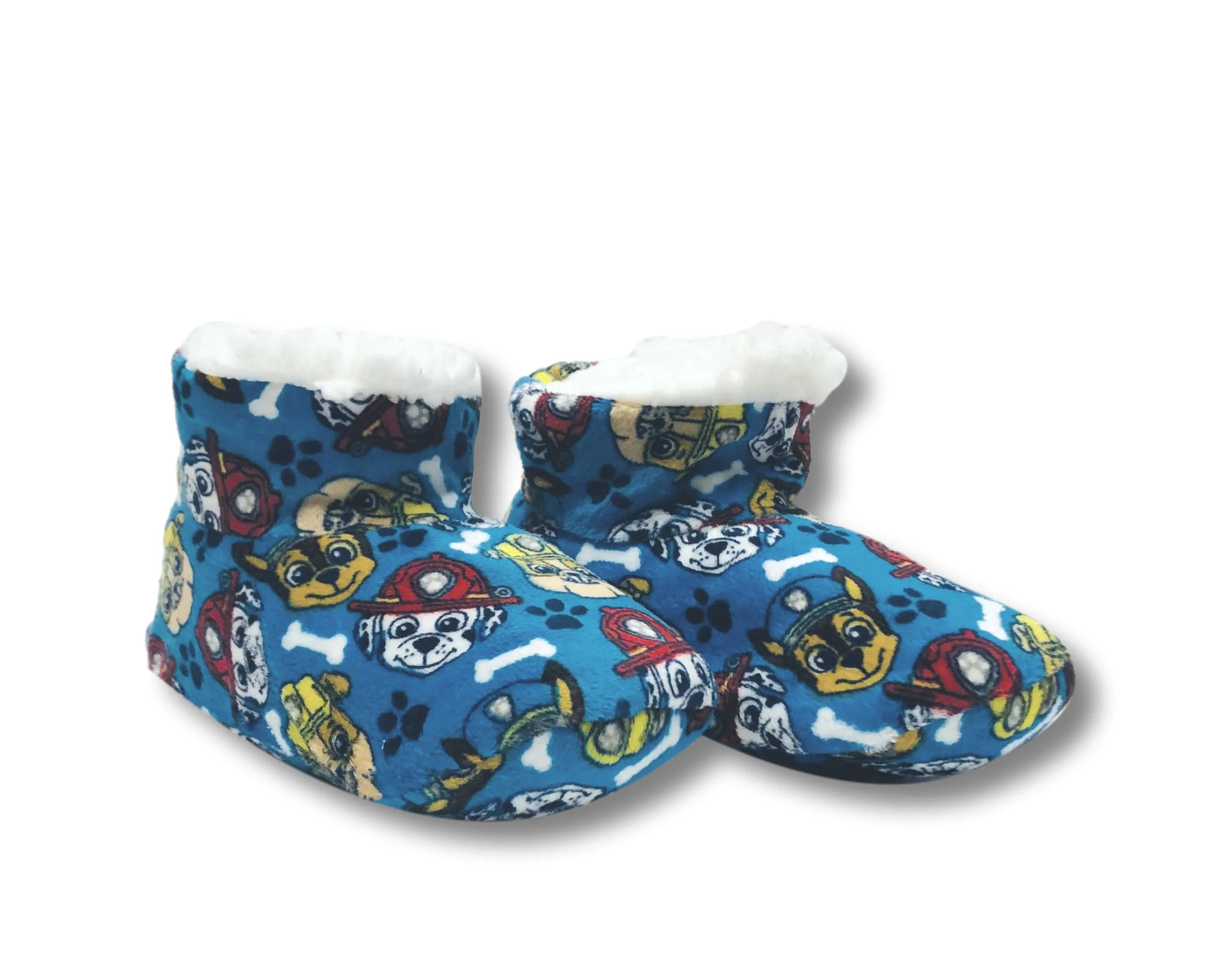 Paw Patrol Toddler Slipper Booties for Boys Fuzzy Kids House Shoes